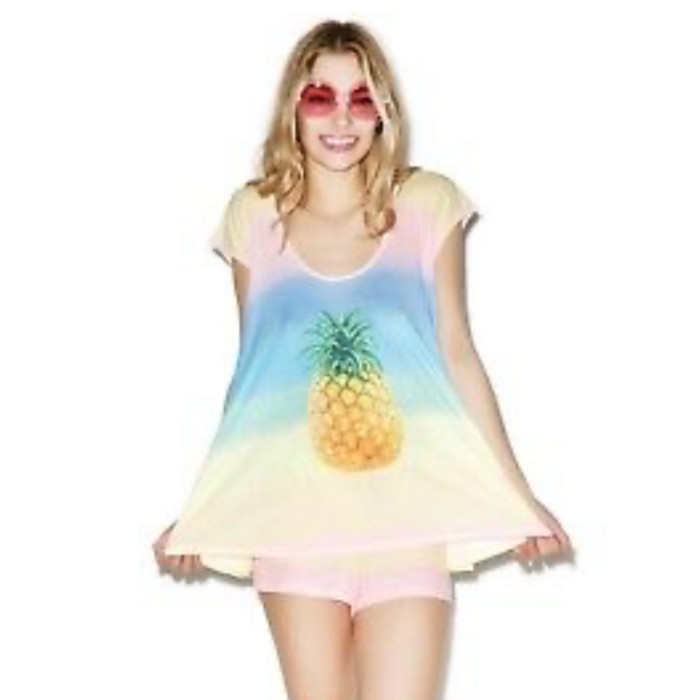 {WildFox} Rainbow swim cover up